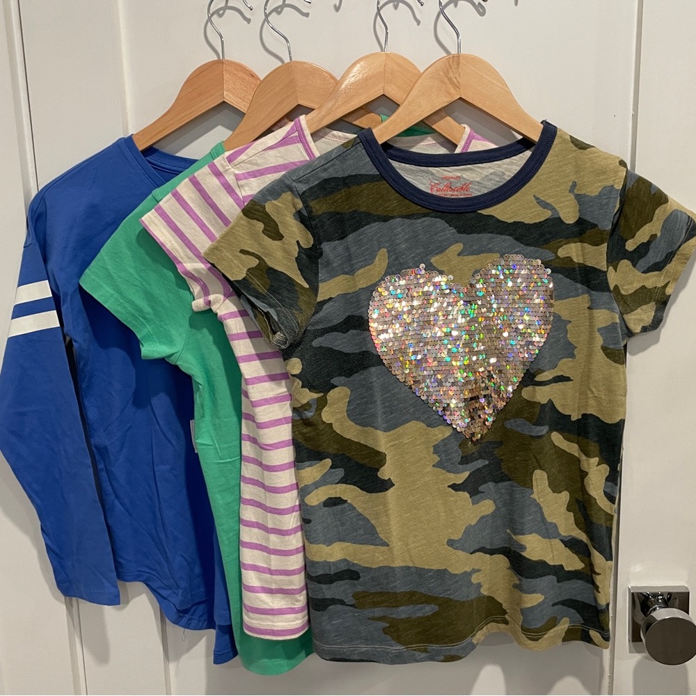 Lot of 4 New J Crew GAPKids T-Shirts Tees New 14